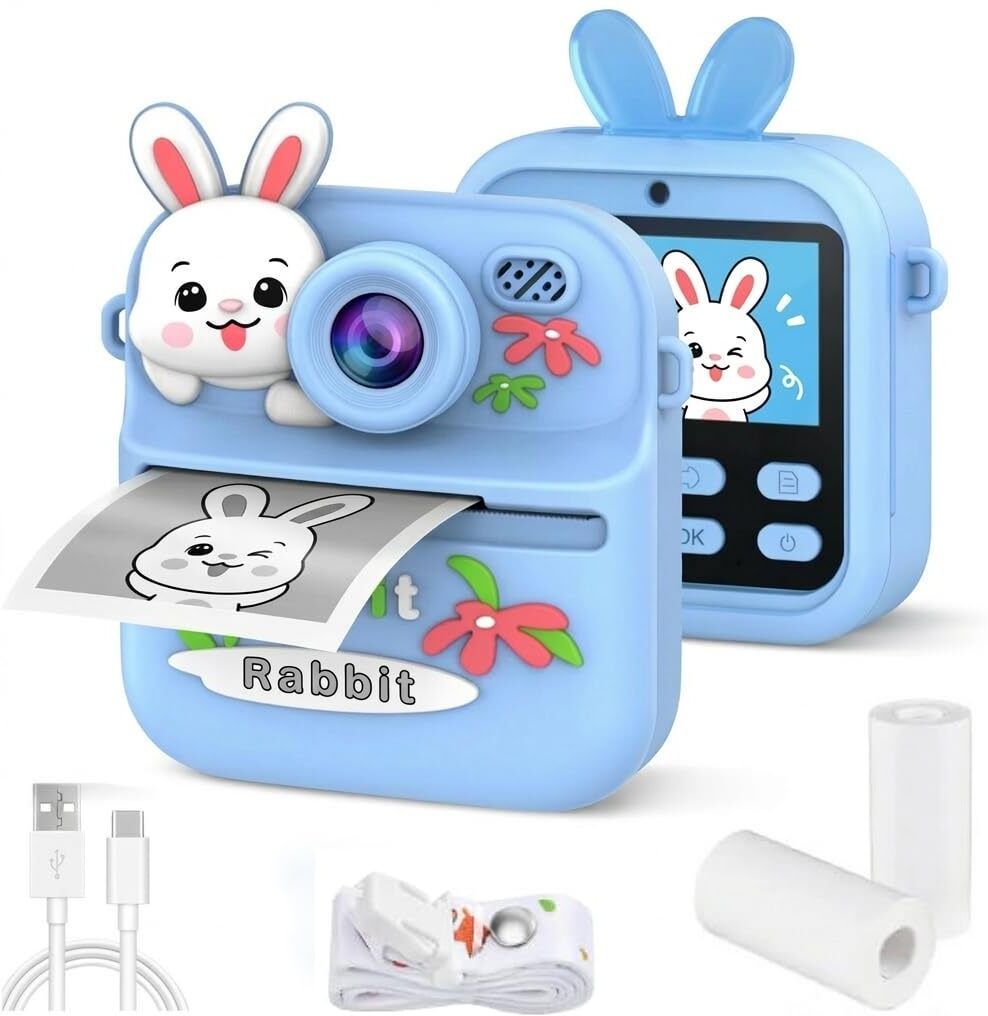 CASON CL5 Instant Camera for Kids with Print 1080P HD 2 Print Rolls,Fun Filters for Creativity for 5-15 Years Kids Supports Upto 32GB Instant Camera-picture-12