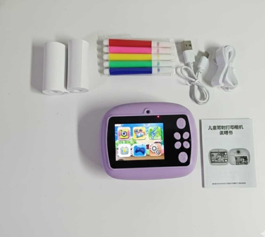 ShopSapience 1 Kids Instant Digital Camera for Photos & Videos with Built-in Printer Instant Camera
