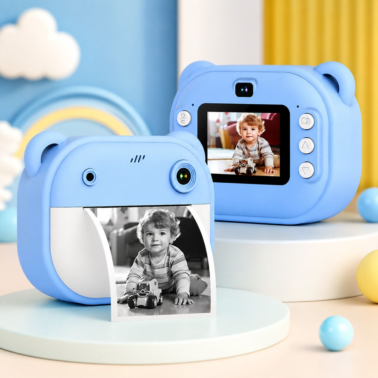 Premio Lusso Kids Instant Printing Camera - Ink less Kids Camera - Thermal Printing Camera For Kids Instant Camera-picture-10