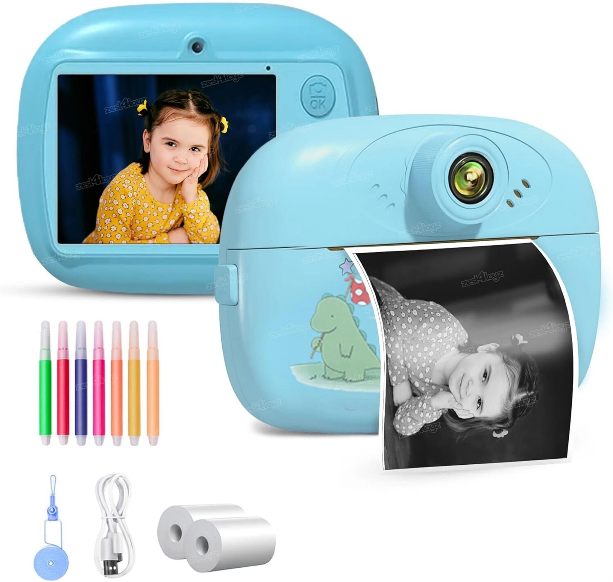 HLtratech DIY instant photo printer cemera HL102 Snap Print Pro HD Digital Photo Camera with Instant Thermal Printing D102 Instant Camera-image-37