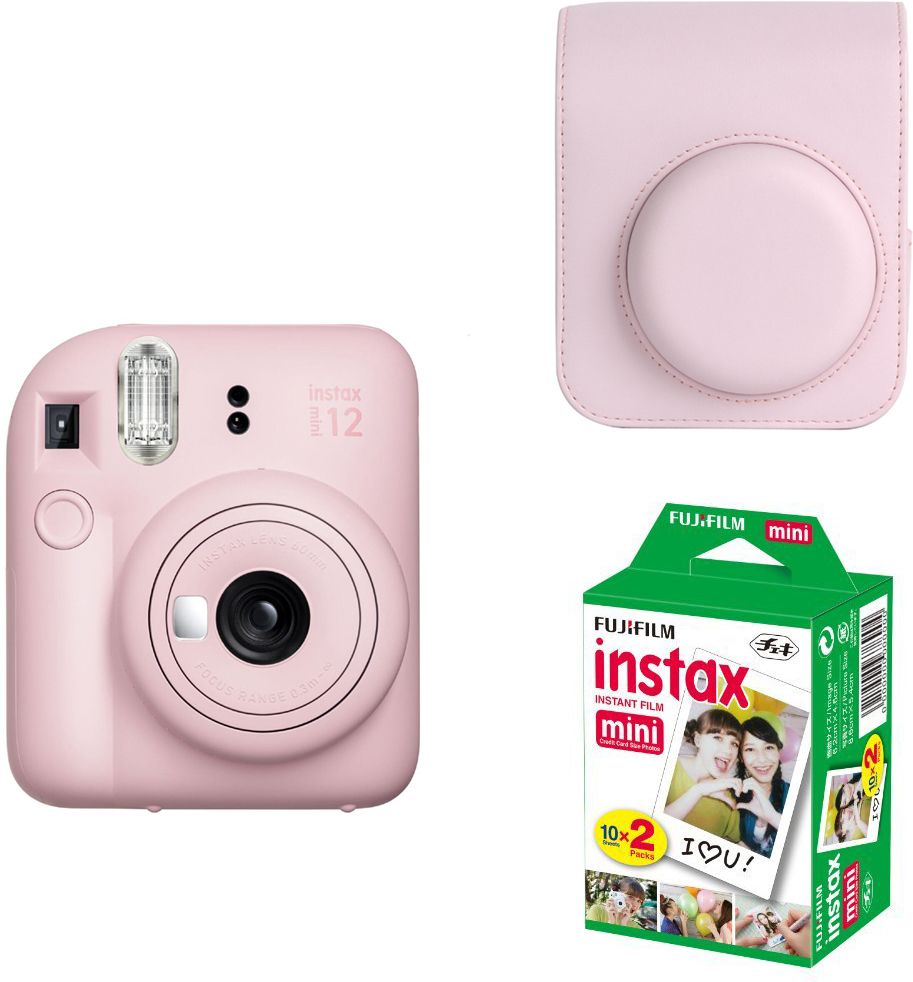 FUJIFILM Instax mini 12 Blossom Pink Instant Film Camera with PU Leather Carrying Bag and 10x2 film Instant Camera-picture-30