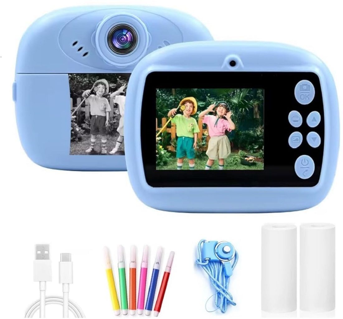 Zuigo digital cemera with printer Photo Printer Camera for Kids, Boys & Girls Blue colour CB001 Instant Camera