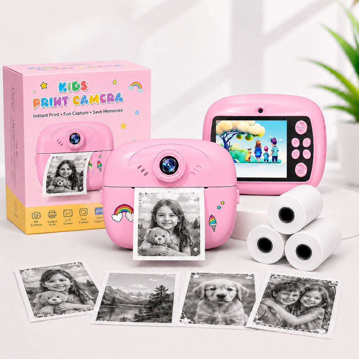 THYWILL SOLUTIONS Instant Camera Kids Camera 1080P HD Digital Kids Camera with Print Paper Instant Camera-picture-17
