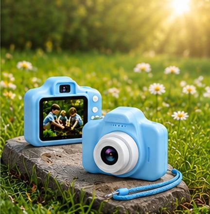 Singhttraders Camera Toy Portable Kids Digital Camera with Screen | HD Video Recording | USB Charging Instant Camera-image-2