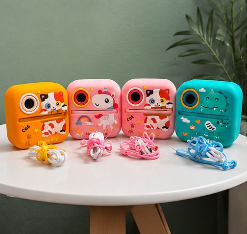 ZECOMMERCE Cute Animal Camera Kids HD Instant Print Camera with Thermal Printing Instant Camera-image-14