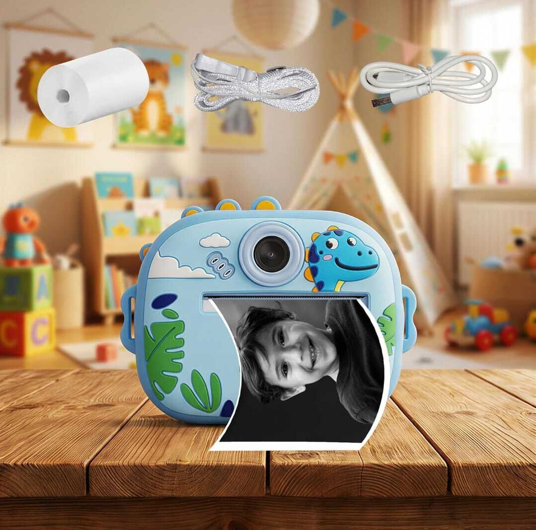 HAPPY CHAPPIE DIY instant photo printer cemera Instant Print - Mini Digital Camera HD Photo & Video with Games Toy Camera Instant Camera