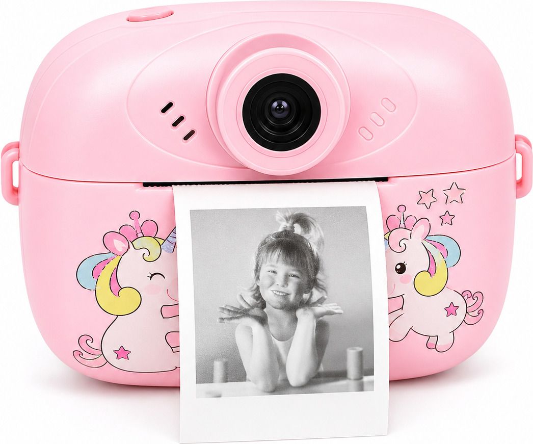 TinyToysTown Instant Print Camera for Kids DIY Thermal Print Camera with Colour Pens & 2 Paper Rolls | Rechargeable Instant Camera-image-25
