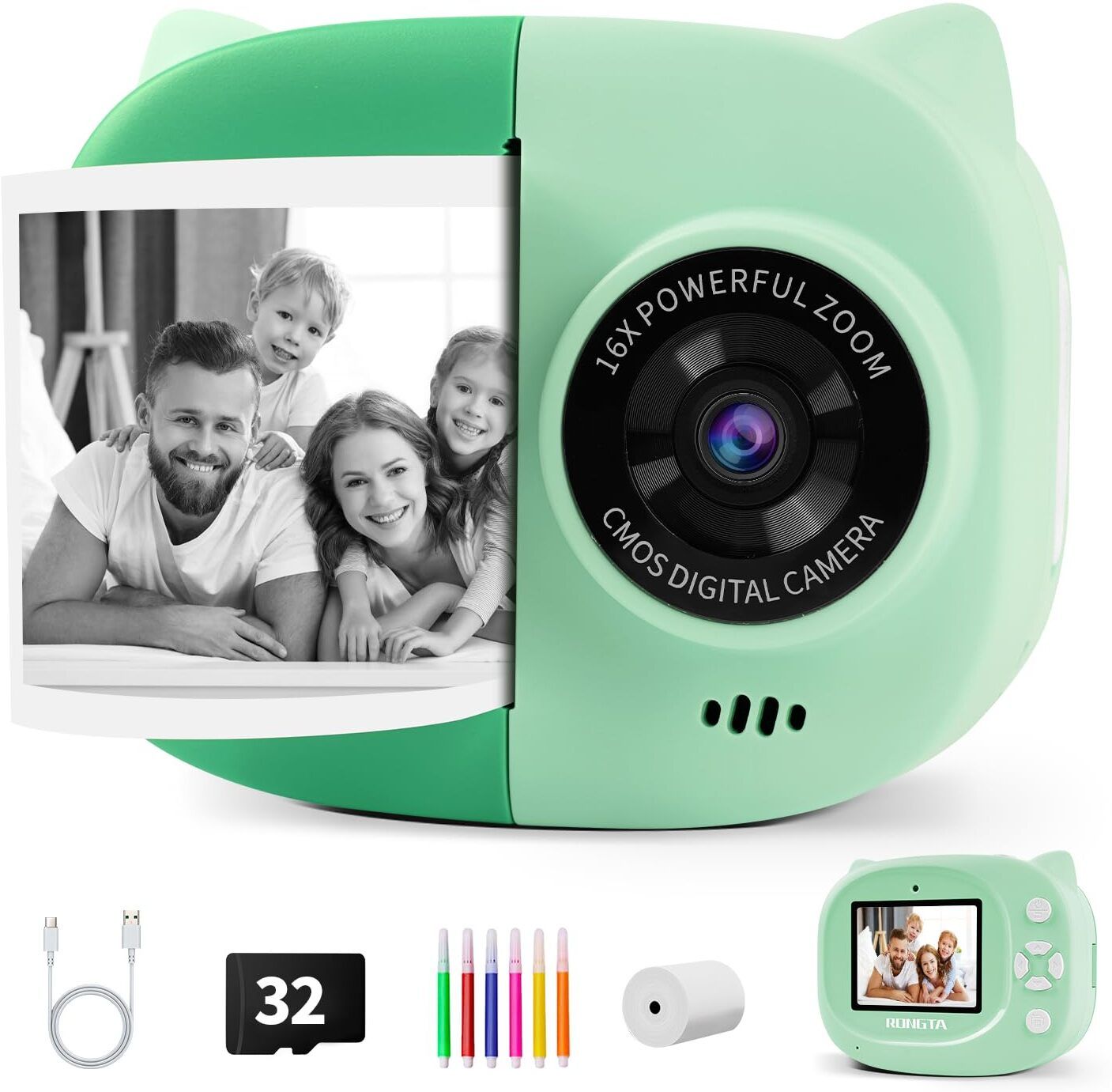 rongta Z1 Kids Digital Instant Print Camera | thermal print camera for kids Instant Camera-image-43