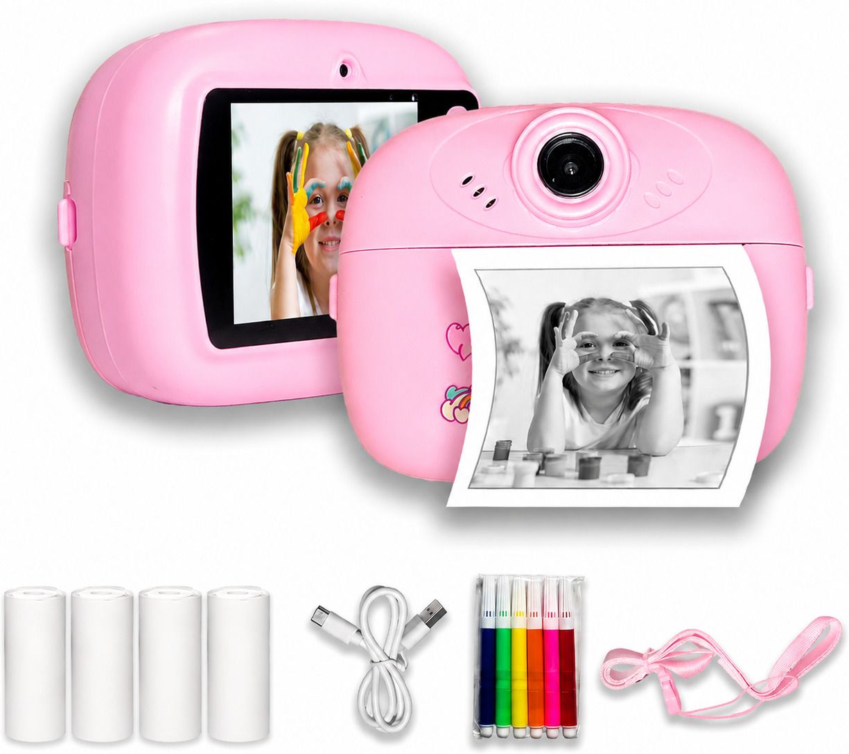 LIVORA Kids Instant Print Camera Instant Photo Print Camera for Kids with Dual HD lens & Video Recording Instant Camera-picture-20