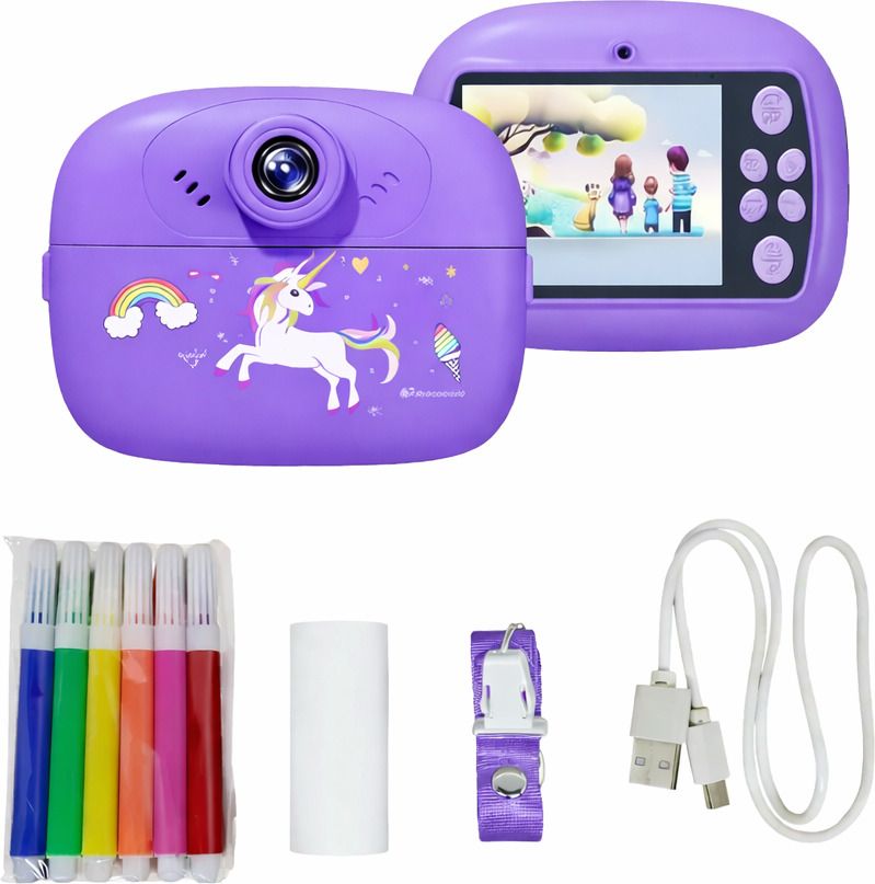 PTCMart Instant Print Fun Camera Digital Instant Creative Photography Print DIY Camera Toy for Kids Instant Camera-image-5