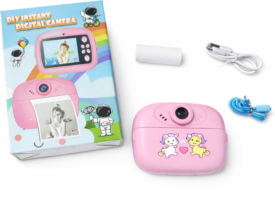 VK MART Instant Print Fun Camera Print DIY Fun Creative Photography Digital Instant Camera Learning Toy for Kids Instant Camera-image-9