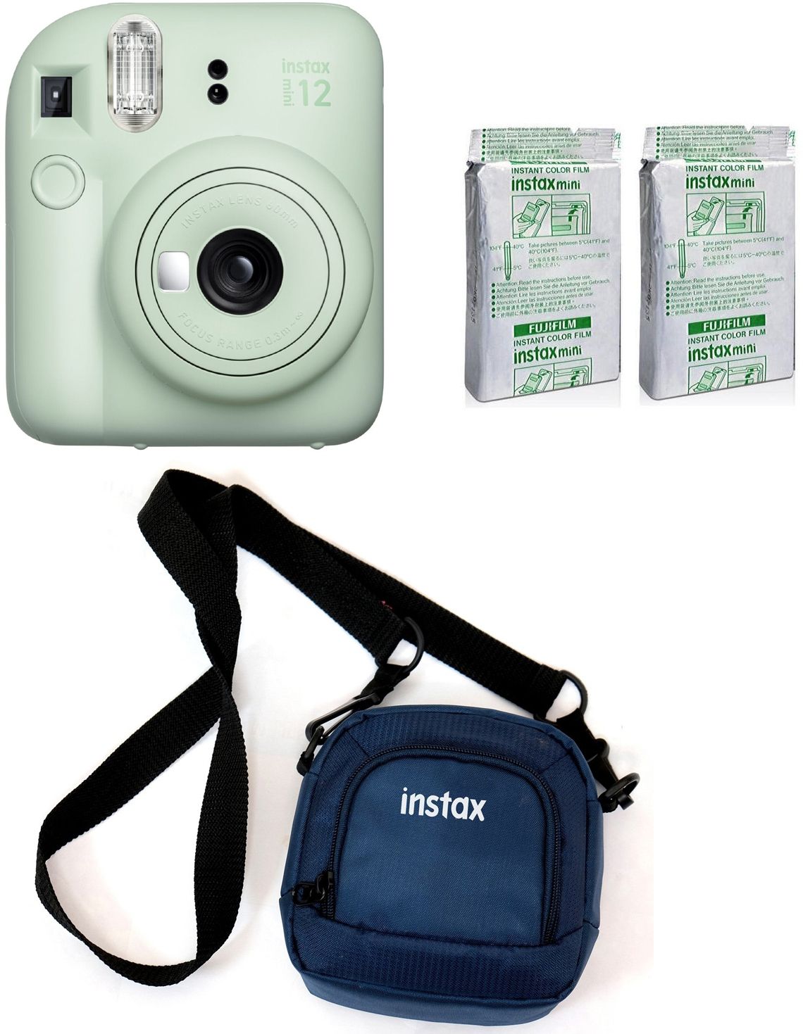 FUJIFILM Instax mini 12 Mint Green With 10x2 Film & Pouch Instant Camera-picture-10