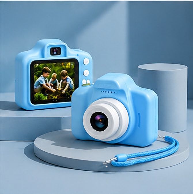 Singhttraders Camera Toy Kids Photography Camera | HD Digital Camera | USB Rechargeable Instant Camera-image-2