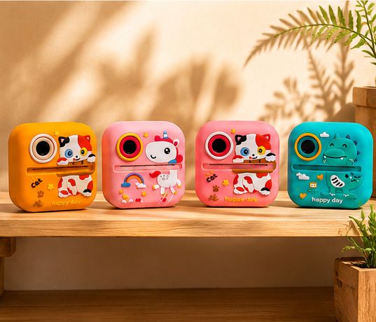 ZECOMMERCE Kids Instant Print Camera Series Portable HD Kids Camera Rechargeable Cartoon Edition Instant Camera-image-44