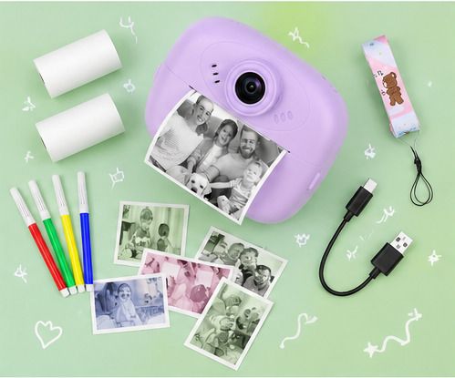 Zuigo digital printer cemera Kids Mini Instant Print Camera with HD Video, Selfie Lens & Thermal Printing Instant Camera-image-17