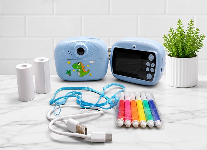Zuigo digital cemera with printer Smart Kids Photography Camera with Instant Printing, Video & DIY Coloring Instant Camera-image-43