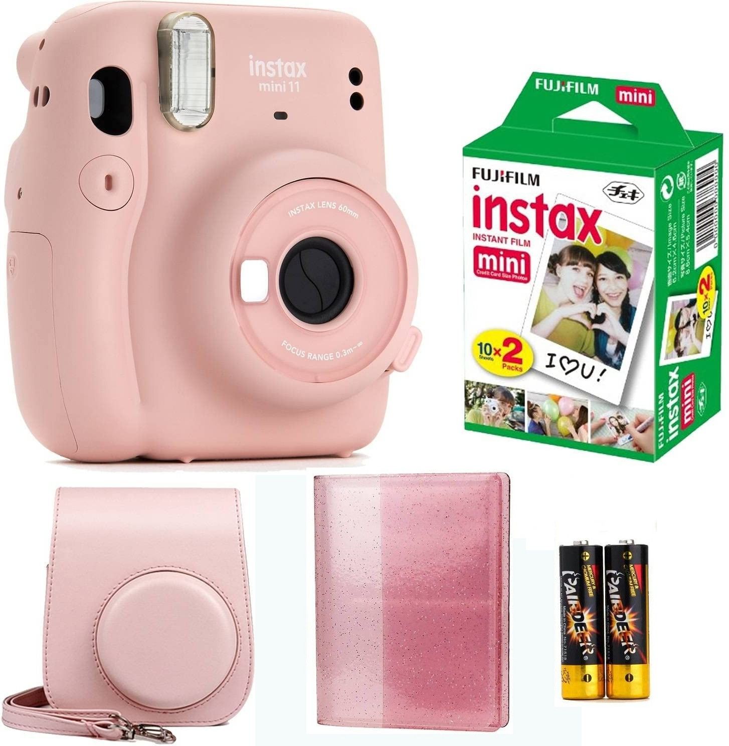 FUJIFILM instax mini 11 Instax Mini 11 Blush Pink with twin pack film , pouch and album Instant Camera-picture-10