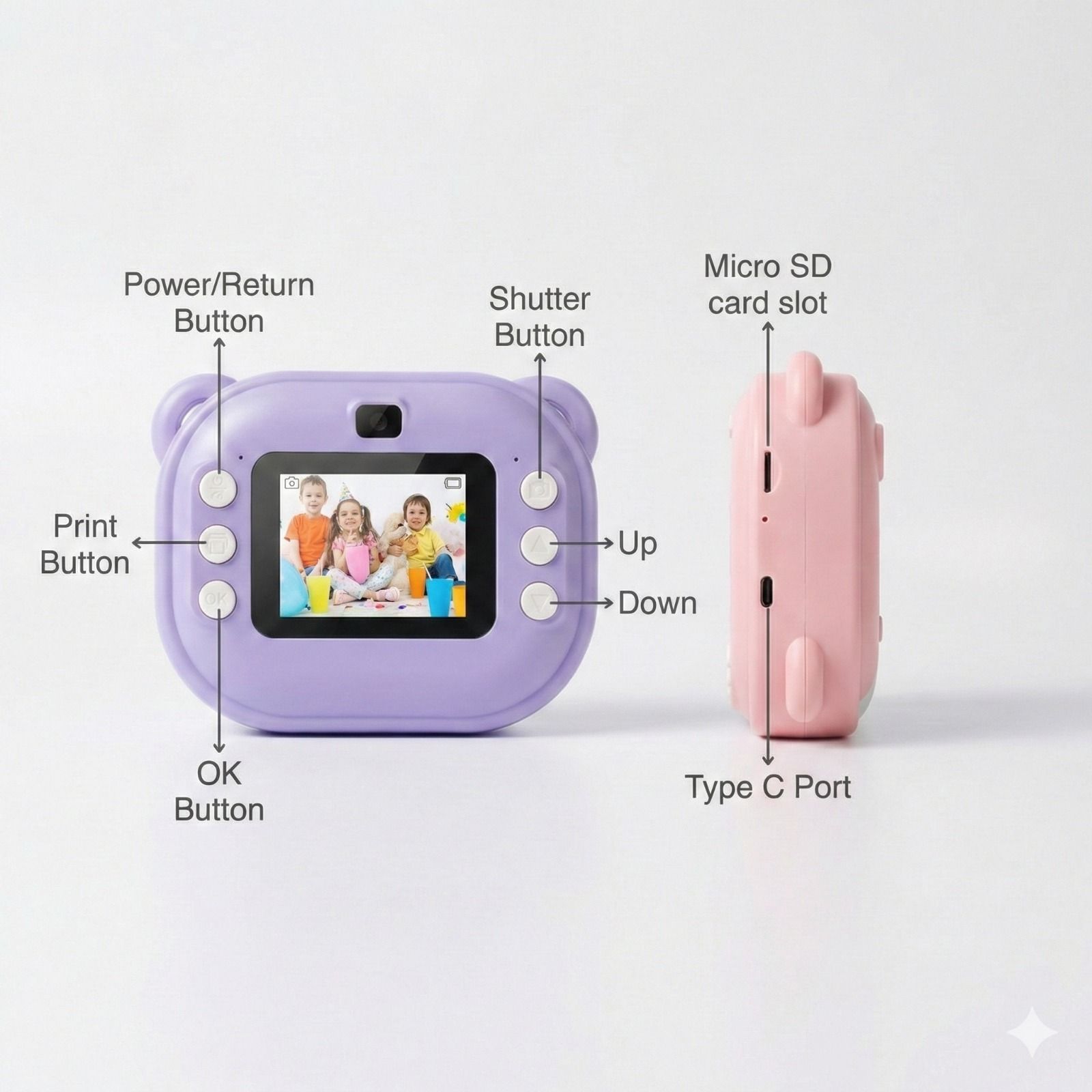 CameraClick14 A1 instant Print Camera for kids 1080P Digital camera with printer Toy Instant Camera-image-9