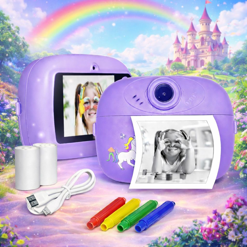 LIVORA Kids Instant Print Camera Instant Photo Print Camera for Kids with Dual HD lens & Video Recording Instant Camera-picture-28