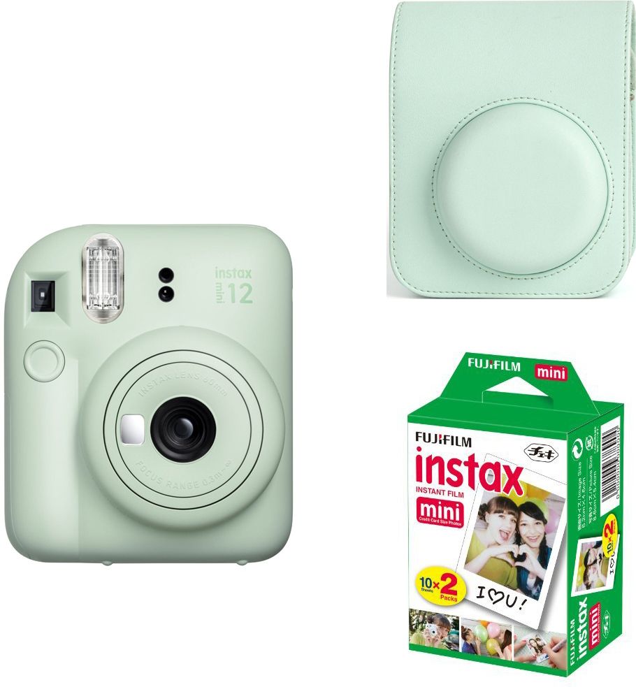 FUJIFILM Instax mini 12 Mint Green Instant Film Camera with PU Leather Carrying Bag and 10x2 film Instant Camera-image-35