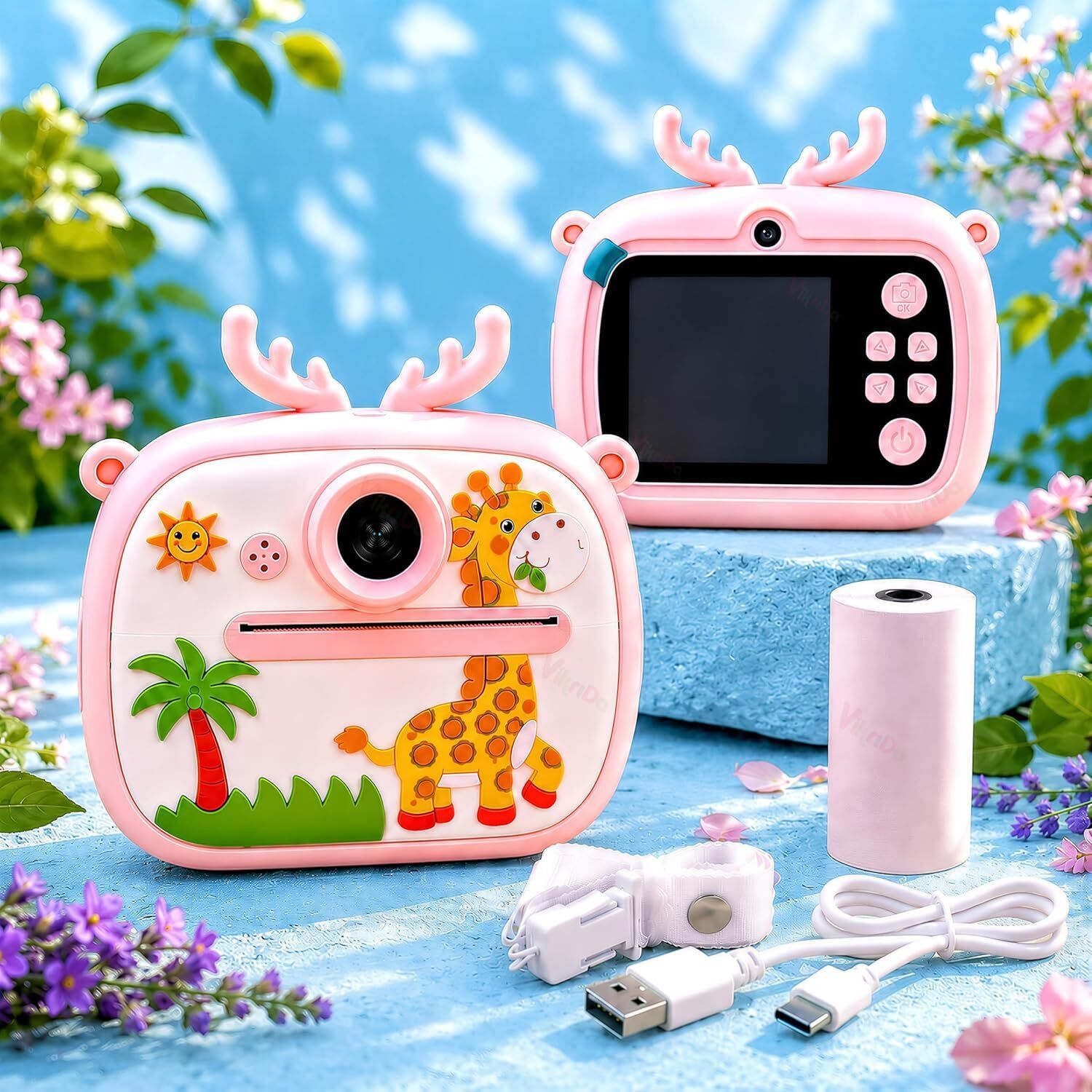 VikriDa Instant Camera With Printer Kids Instant Print Camera with HD Video, Filters & Built-in Printer Instant Camera-picture-11