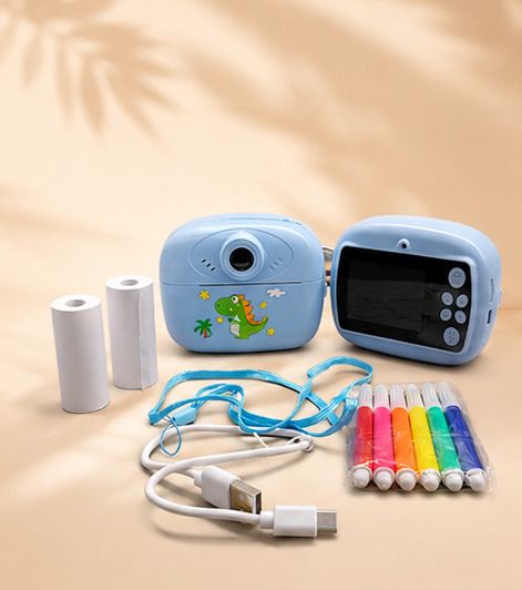 LIVORA Kids Instant Print Camera Fun Instant Photo Camera for Kids with Rechargeable Battery & Accessories Instant Camera-image-14