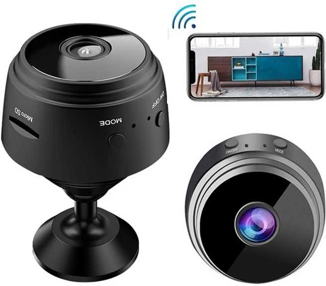 HomeEye A9 Magnet Mini WiFi Spy Camera Hidden for Home Outdoor High HD Focus Night Vision Instant Camera-image-17