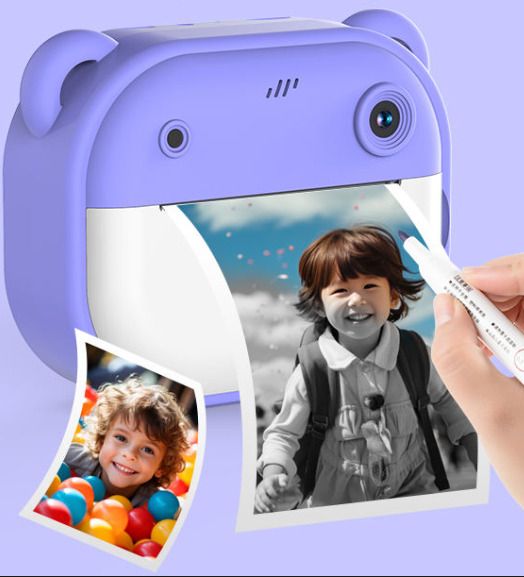 TEJA ENTERPRISES Instant print kids min camera 2 printer rolls with games Y600 instant printer camera kids with games Instant Camera-image-33