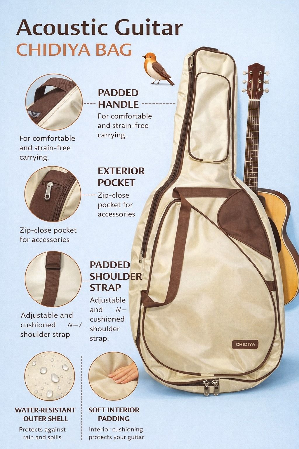 beatbox HEAVY PADDED GUITAR BAG A18 Guitar Bag-picture-15
