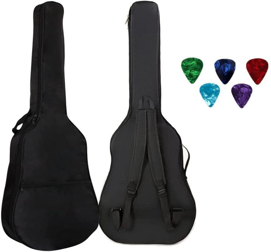 Heavy Padded Acoustic Guitar Bag Dual Adjustable Strap For 38,39, 40,41 inch Bag Guitar Bag-image-8