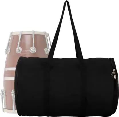 Dholak Drum Carry Bag with Padded Protection | Durable Zipper Closure (Black) Drum Bag-image-21