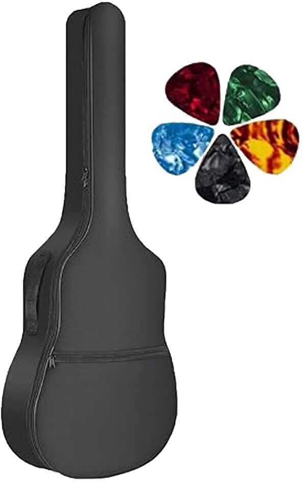 41 inch guitar bag for acoustic guitar gig cover bag with 5 picks guitar bag