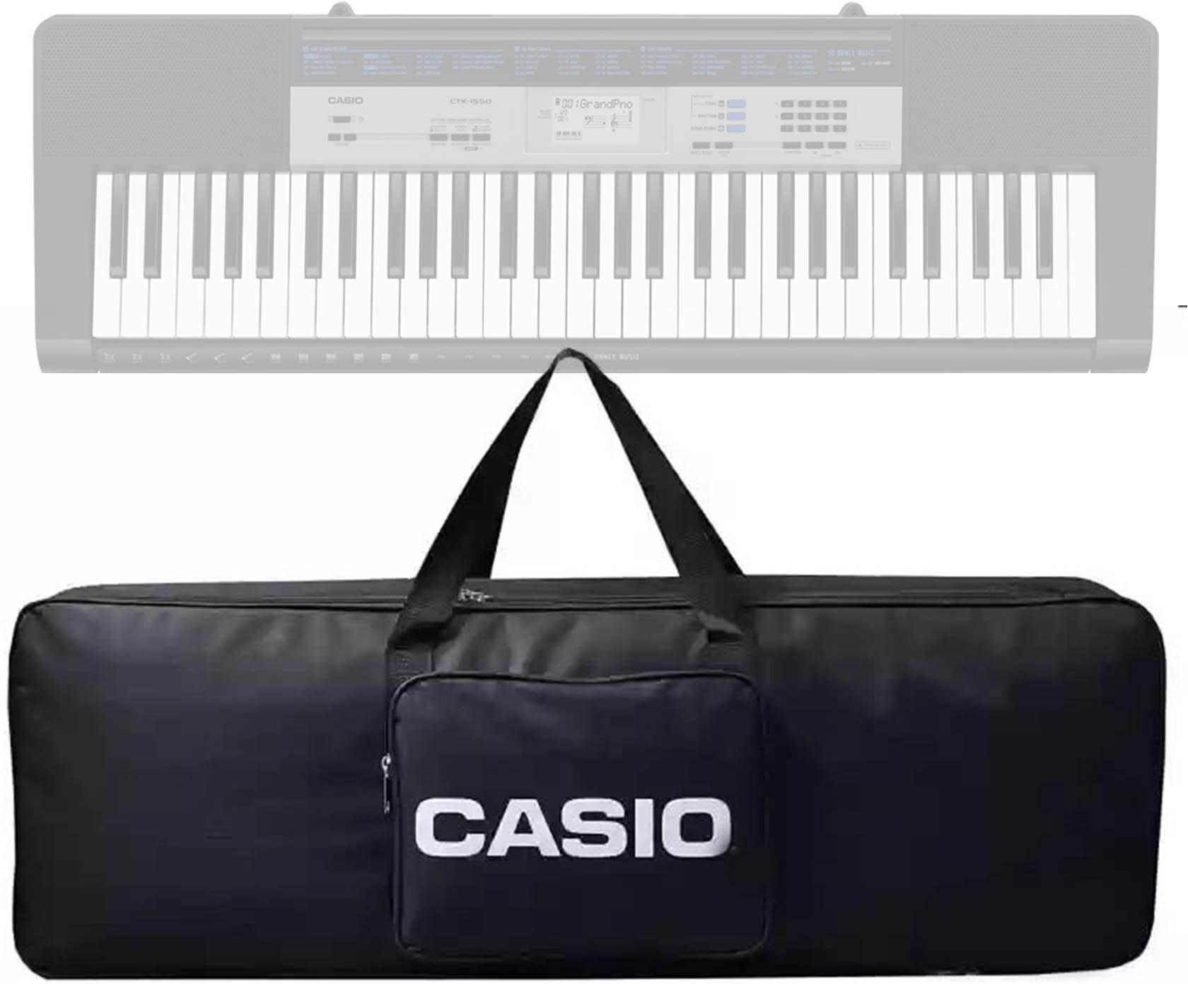 musiking 61 KEYS KEYBOARD CASIO COVER FOR CASIO CTK 1550.2550.1200 AND ETC AMG9 Keyboard Bag image 1