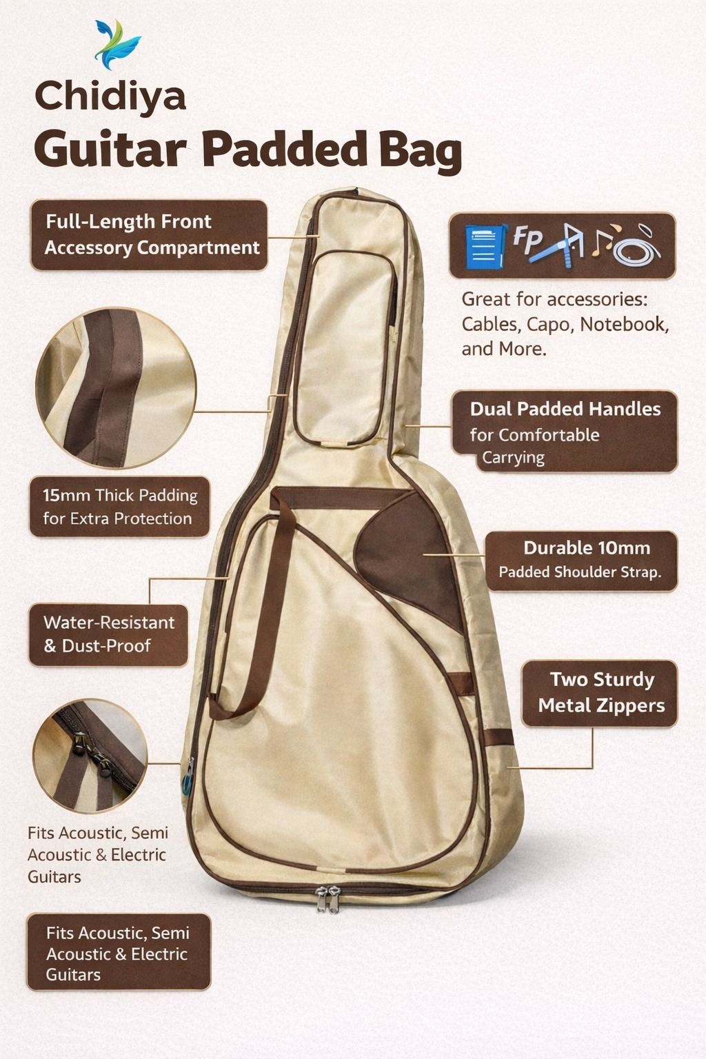 beatbox HEAVY PADDED GUITAR BAG A17 Guitar Bag-picture-25