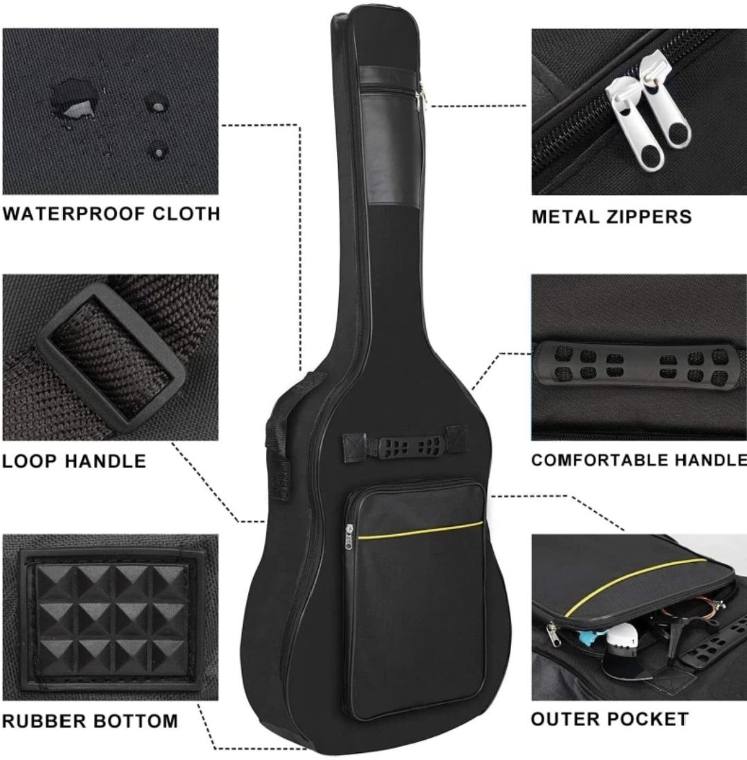 38 40 41 Inch Guitar Bag with Adjustable Strap, Acoustic Guitar Bag Guitar Bag Guitar Bag-image-15