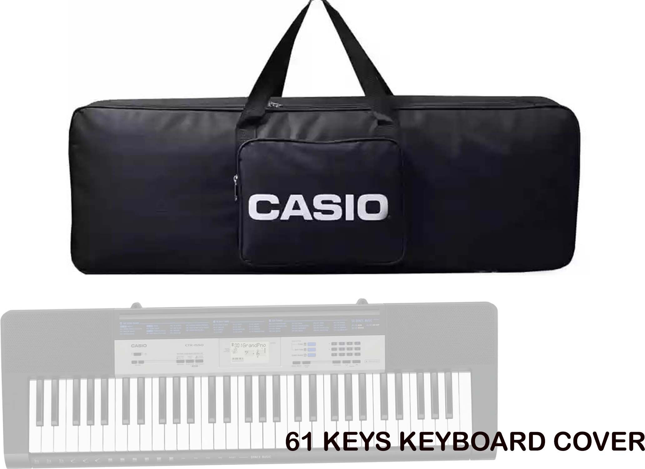 musiking 61 KEYS KEYBOARD CASIO COVER FOR CASIO CTK 1550.2550.1200 AND ETC AMG14 Keyboard Bag image 1