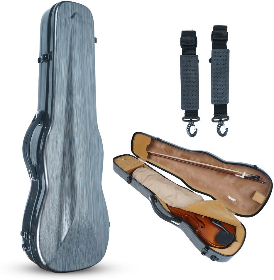 kadence 4/4 Violin Flight Case | Hard top Protective Violin Case with Humidity Meter Violin Hard Case-picture-10