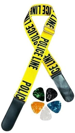rythm enterprises Guitar Strap with PU Leather Ends | Modern & Comfortable Design Polyester Strap-picture-16