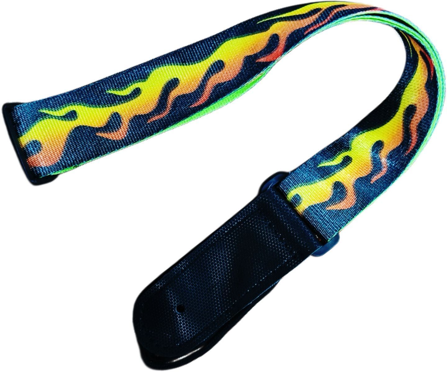 rythm enterprises Stylish Adjustable Fire Design Guitar Strap Nylon Strap-picture-29