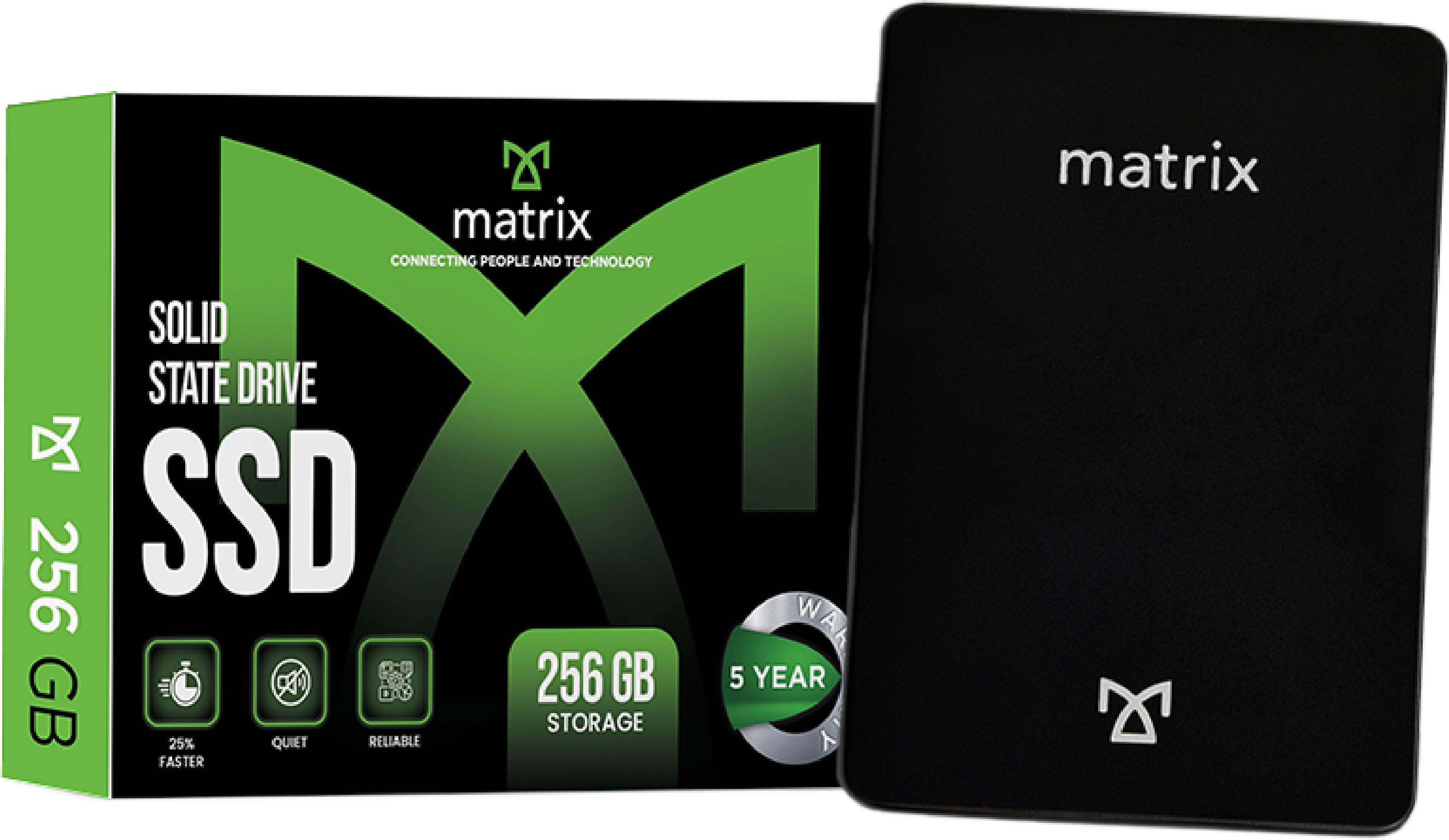 MATRIX SATA III 256 GB All in One PC's, Desktop, Laptop Black SATA III Internal Solid State Drive (SSD) (SST256GA-L)