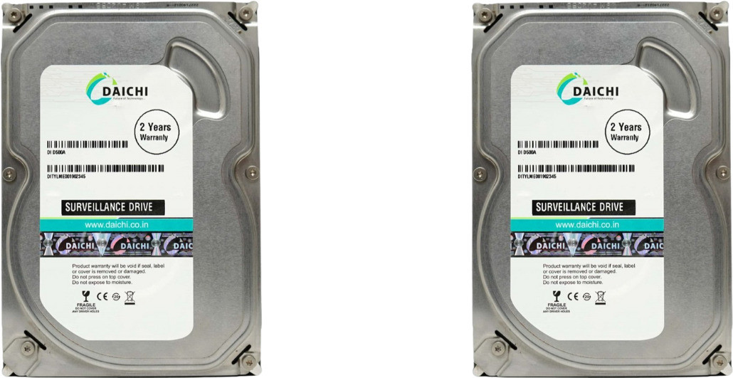 C Computer harddrive 500 GB Desktop White SATA Internal Hard Disk Drive (HDD) (500GB Harddisk pack of 2) image 1