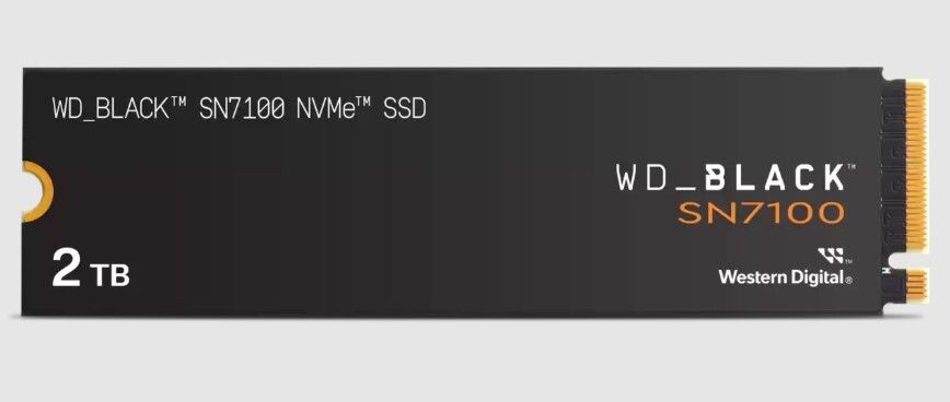 WD Black SN7100 NVMe 2 TB Desktop Black PCIe NVMe Internal Solid State Drive (SSD) (WDS200T4X0E)