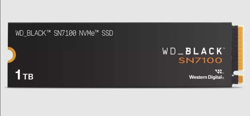 WD Black SN7100 NVMe 1 TB Desktop Black PCIe NVMe Internal Solid State Drive (SSD) (WS100T4X0E)