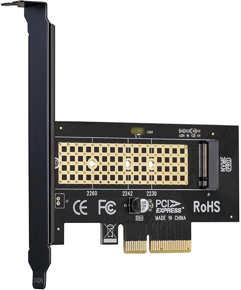 Zomei Mac Pro 2009, 2010 and 2012 1 GB Desktop Internal Solid State Drive (SSD) (Universal M.2 NVMe to PCI-E X4 Adapter Compatible M.2 NVme 2230/2242/2260/2280)
