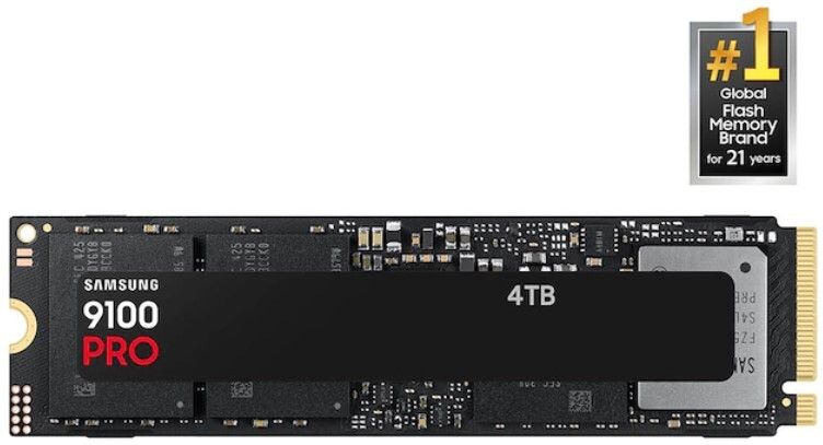 Samsung 9100 Pro 4 TB Desktop Black PCIe NVMe Internal Solid State Drive (SSD) (MZ -VAP4T0BW)-image-1