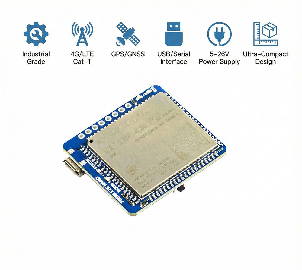 7Semi 4G LTE Cat-1 GNSS Nano Industrial Modem 4G LTE Industrial Modem Internal Modem