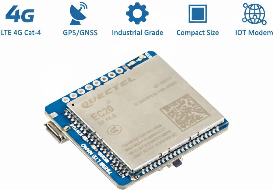 7Semi LTE Cat-4 4G GNSS Ultra-Compact Nano Modem Industrial Modem Internal Modem