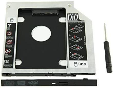 WEFLY SATA 2nd 2.5-inch Hard Drive Caddy for 12.7mm Universal CD/DVD-ROM Hard Drive Enclosure Internal Optical Drive-image-2