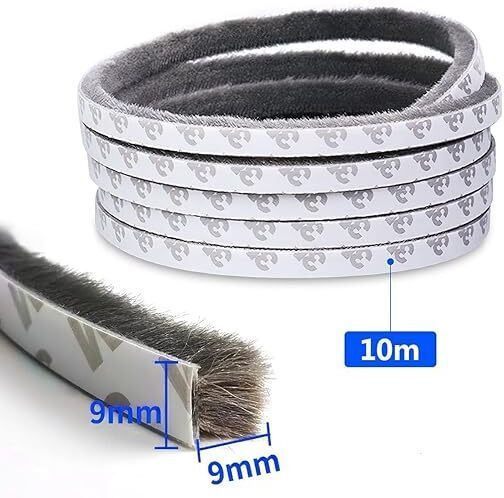 SYAMBABA 10 Meters Soundproof Window Sealing Strips No Internal Sound Card