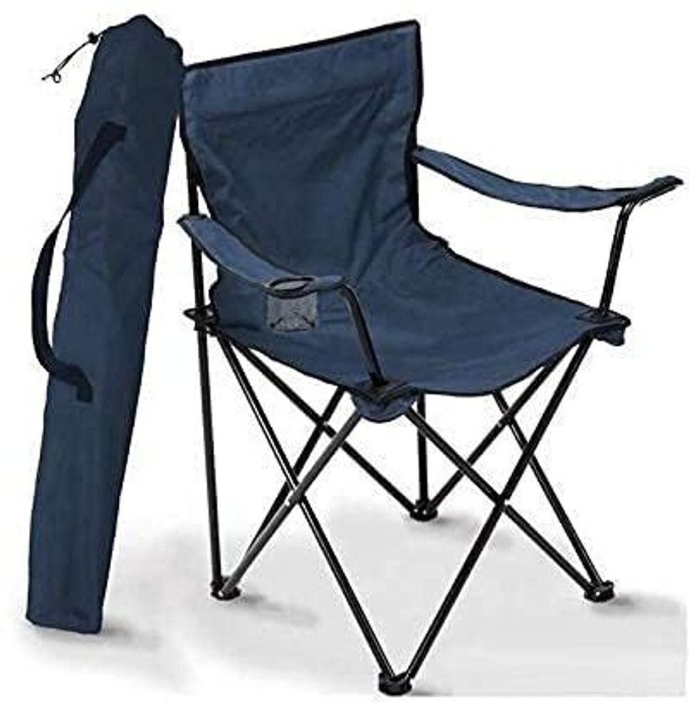 Picnic Camp Chair, Multi-Purpose with Mesh Cup Holder and Shoulder Bag Foldable Carbon Steel Inversion Chair-image-43